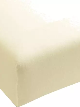 FORMESSE | Jersey-Spannleintuch "Bella Donna" 180/200 cm - 200/220 cm (Weiss) | beige